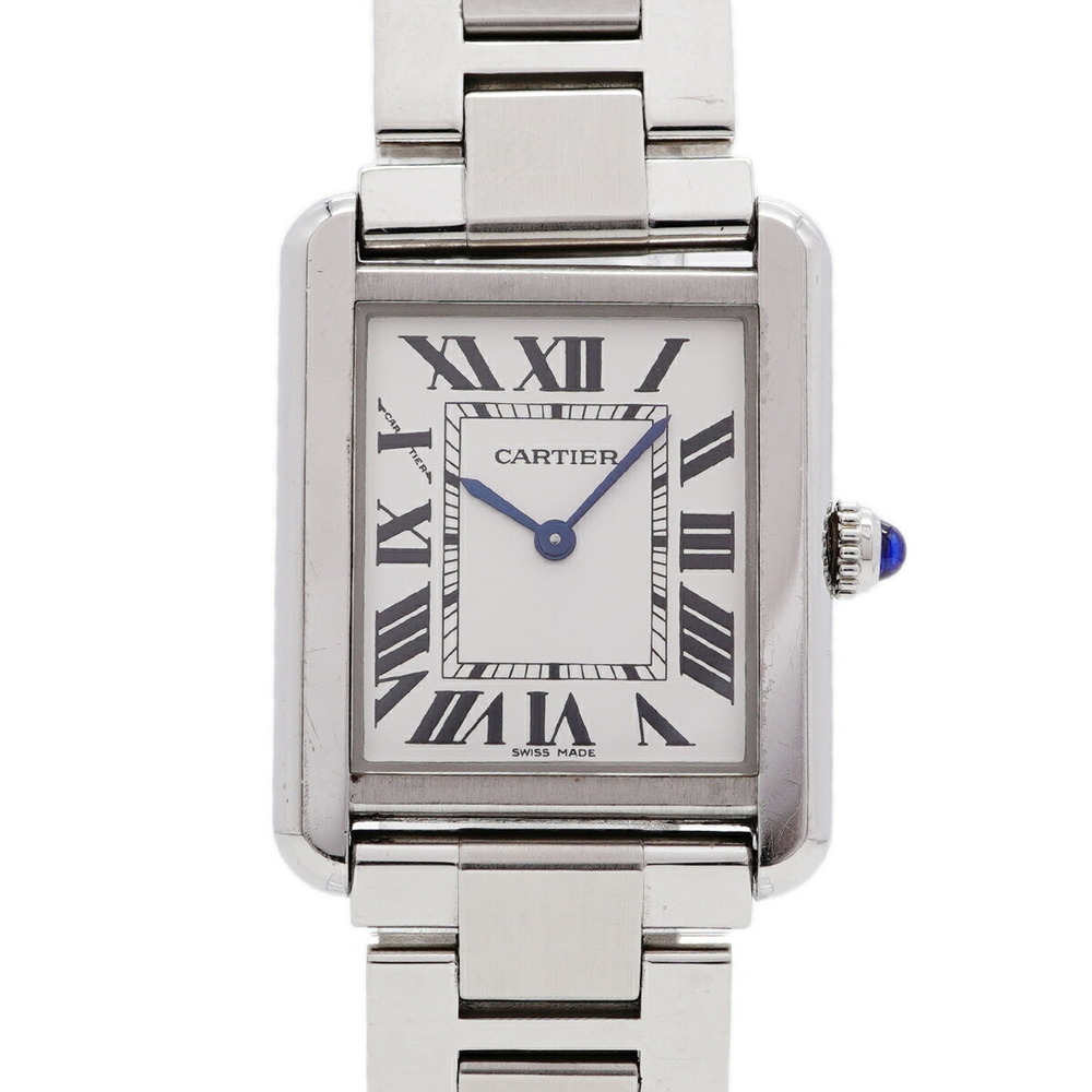 Cartier Tank Solo SM W5200013 Silver Dial Women's Watch